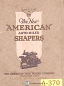 American-American 24\" Shaper, Descriptions Manual 1928-24\"-01